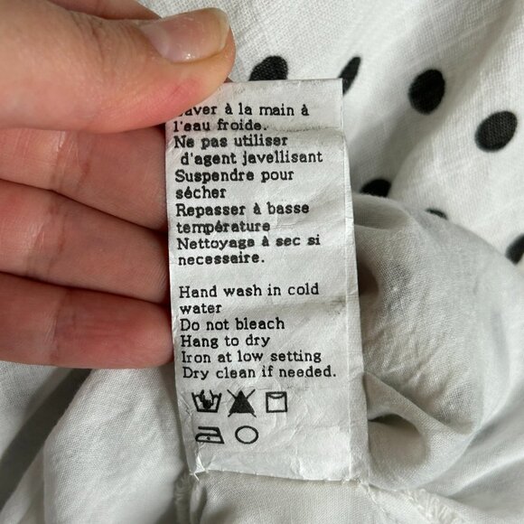 Charlie B Women's White Dress with Black Dots Midi Dress Size L - NWT - Picture 8 of 8